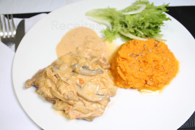 Steaks with mushrooms